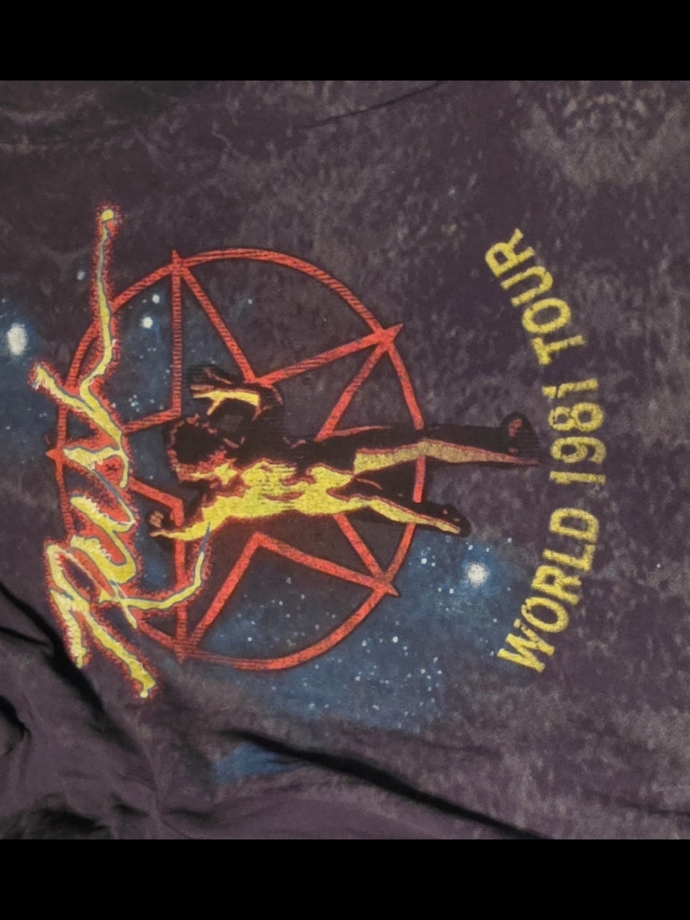 Very Rare 90s Deadstock RUSH Hand-made embroidery, bleaching, handPainted SWAG